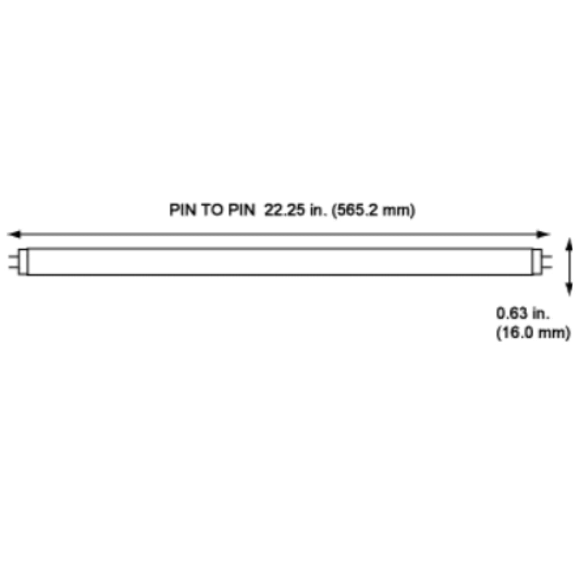 24 Inch 24W 3500K T5 Fluorescent Bulb Pack of 40 L74987