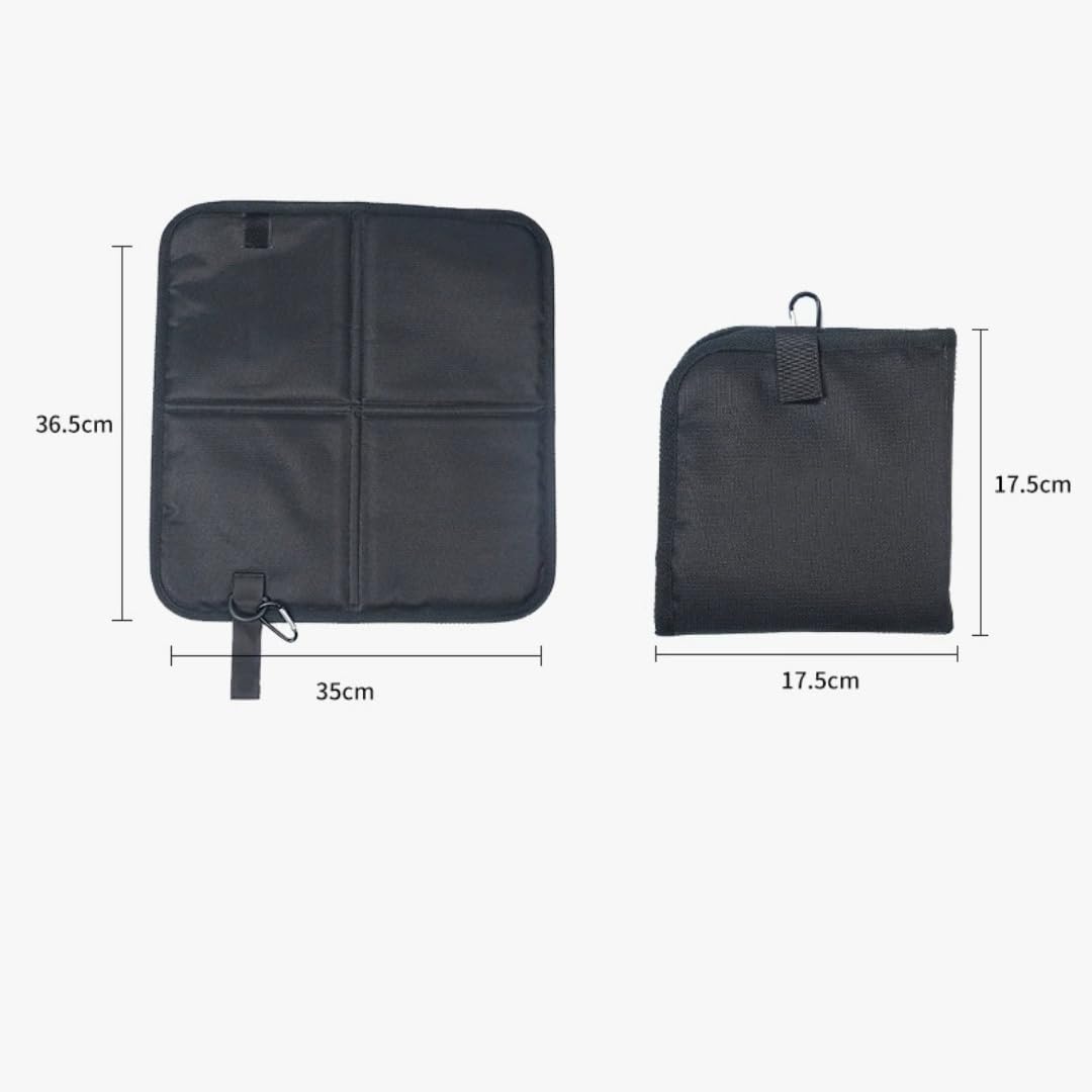 2 Pcs Waterproof Oxford Cloth Folding Seat Mat V28677
