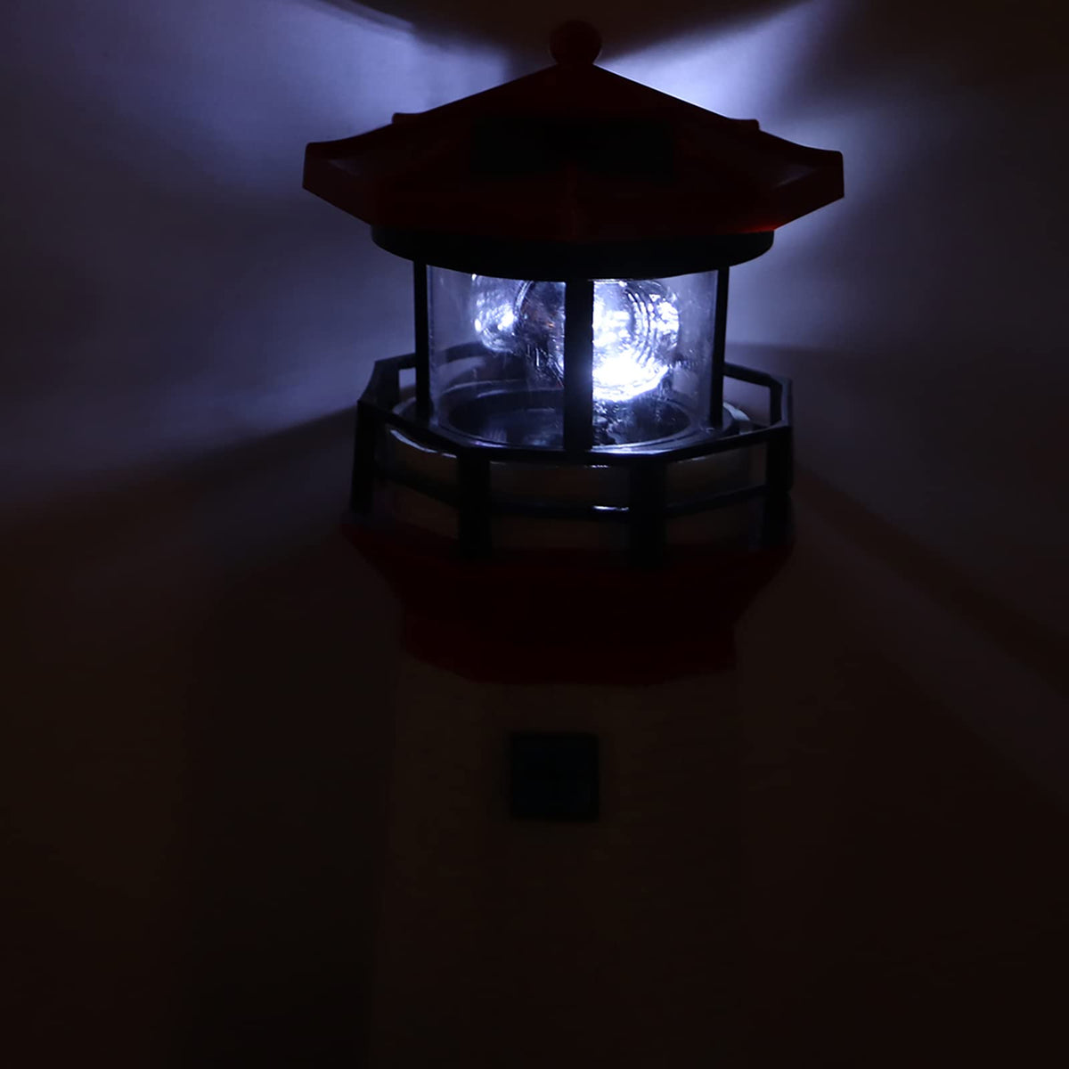 Solar Powered Rotating LED Lighthouse A270