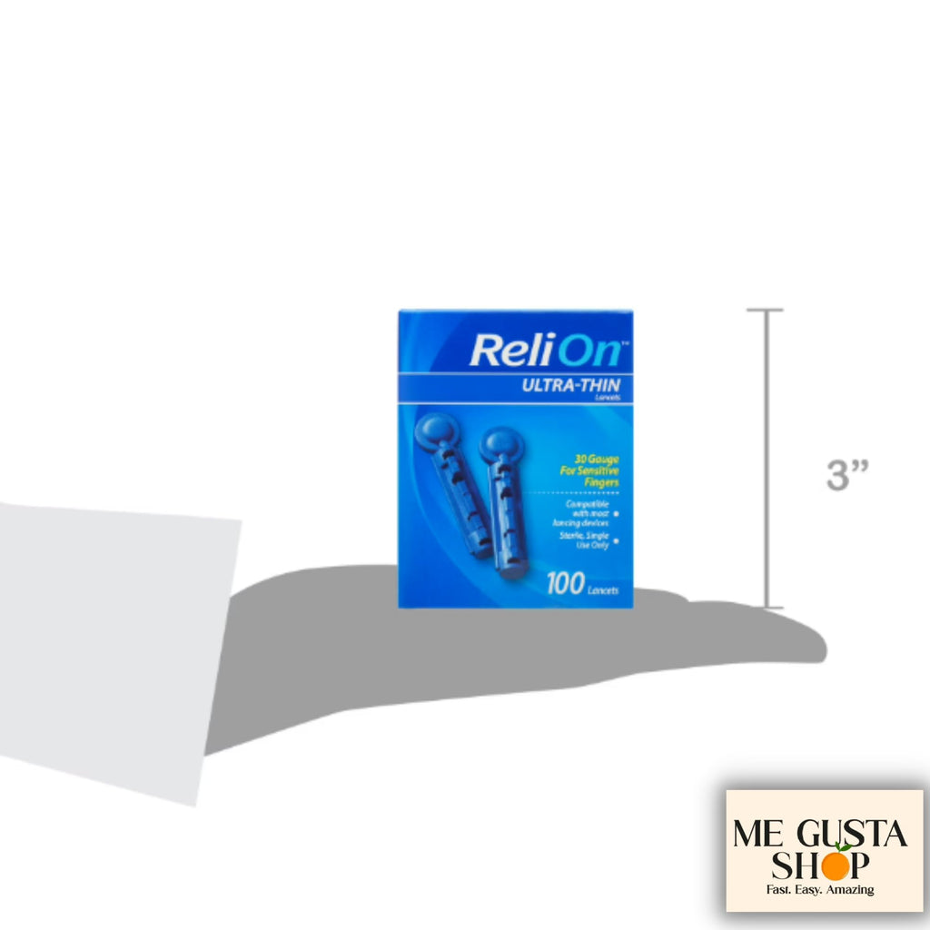 Blood Glucose Test Strips 100 Count with Ultra-Thin Blood Lancets 100 Count C842