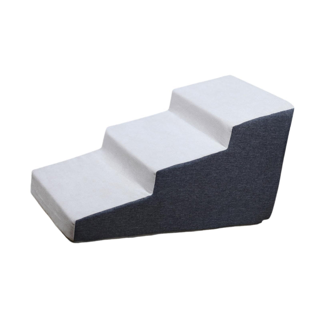 3 Step Dog Stairs Non-Slip Dark Gray V430