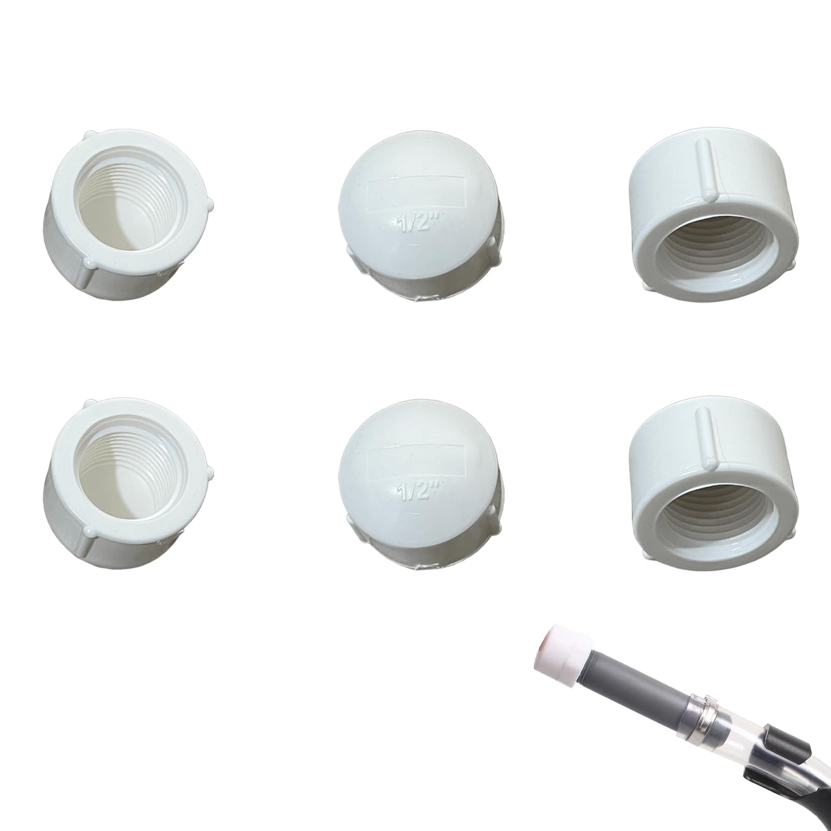 Fuel Jug Hose Caps 6 PCS Replacement Y648