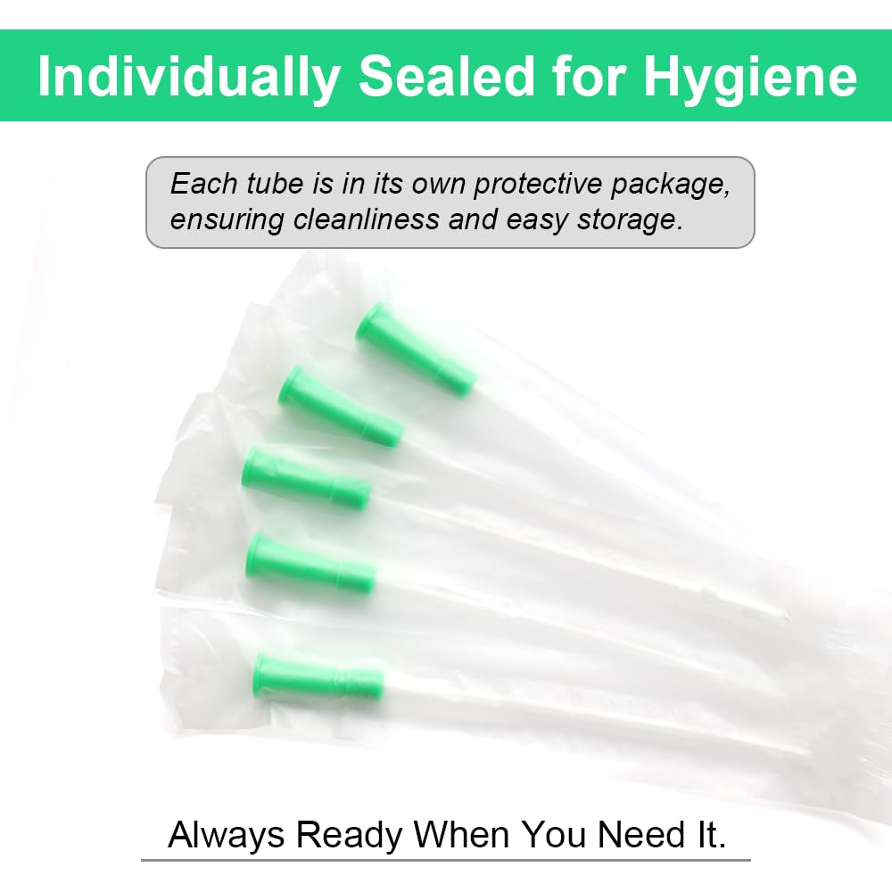 40 Pack Disposable Enema Tubes 14FR PVC Tips P264
