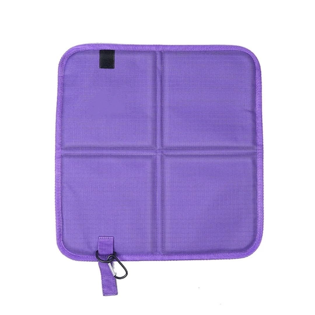 2 Pcs Waterproof Oxford Cloth Folding Seat Mat V28677