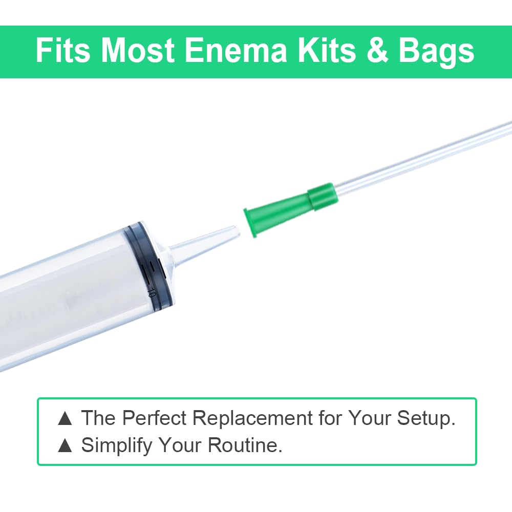 40 Pack Disposable Enema Tubes 14FR PVC Tips P264