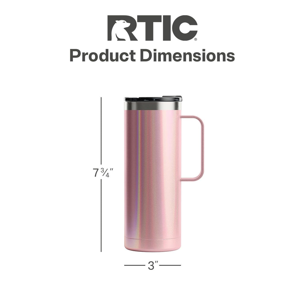 20oz Stainless Steel Insulated Travel Mug with Lid and Handle U366