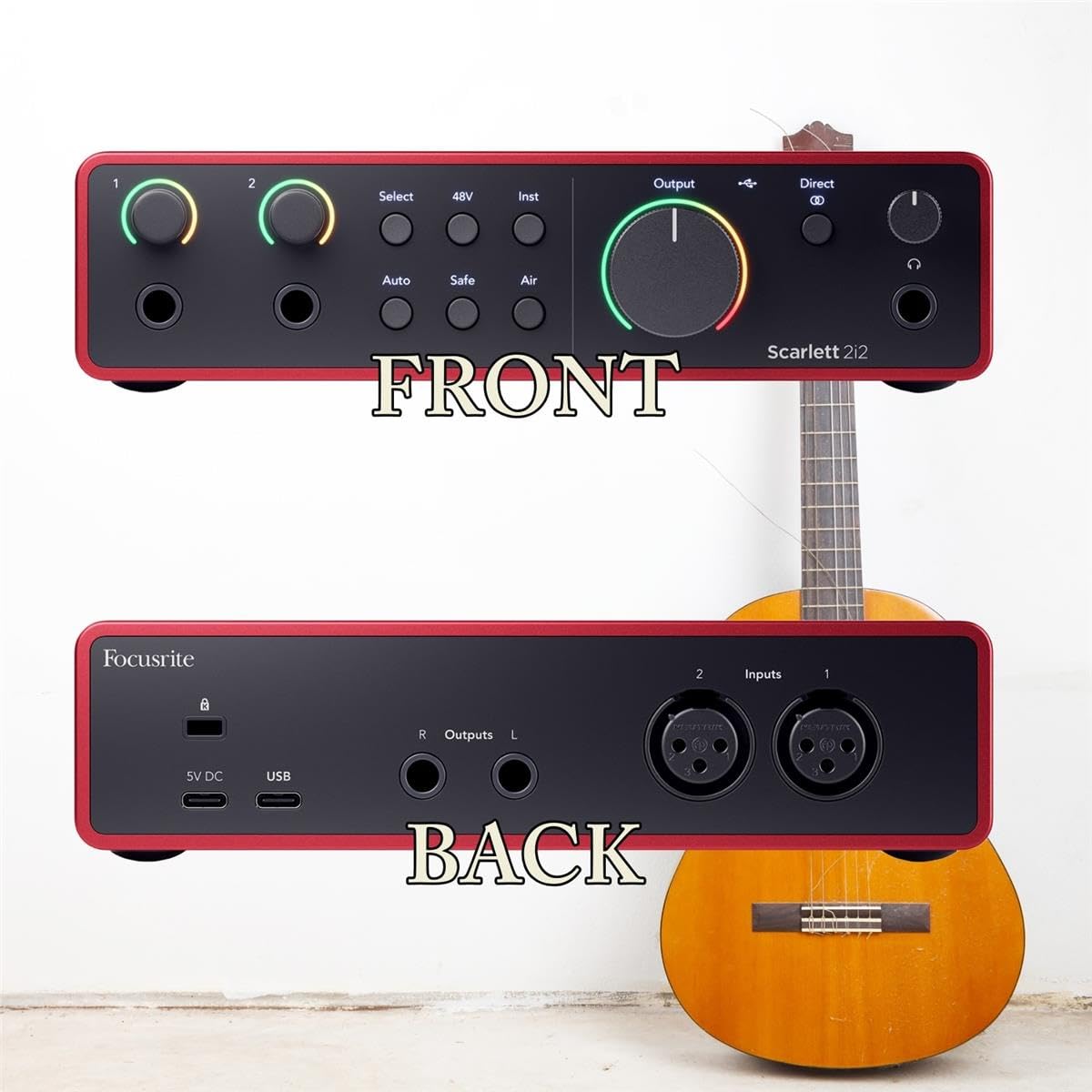 2x2 USB Audio Interface with 2 XLR Cables Z59742