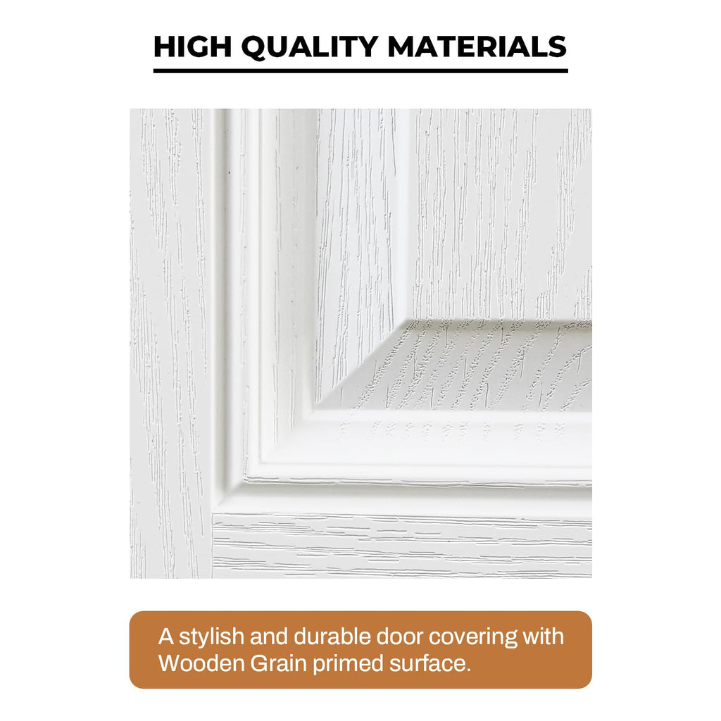 Fiberglass Exterior Door with Brickmould, 36'' x 80'' Front Entry Door D1252