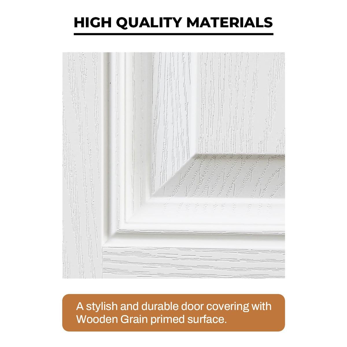Fiberglass Exterior Door with Brickmould, 36'' x 80'' Front Entry Door D1252
