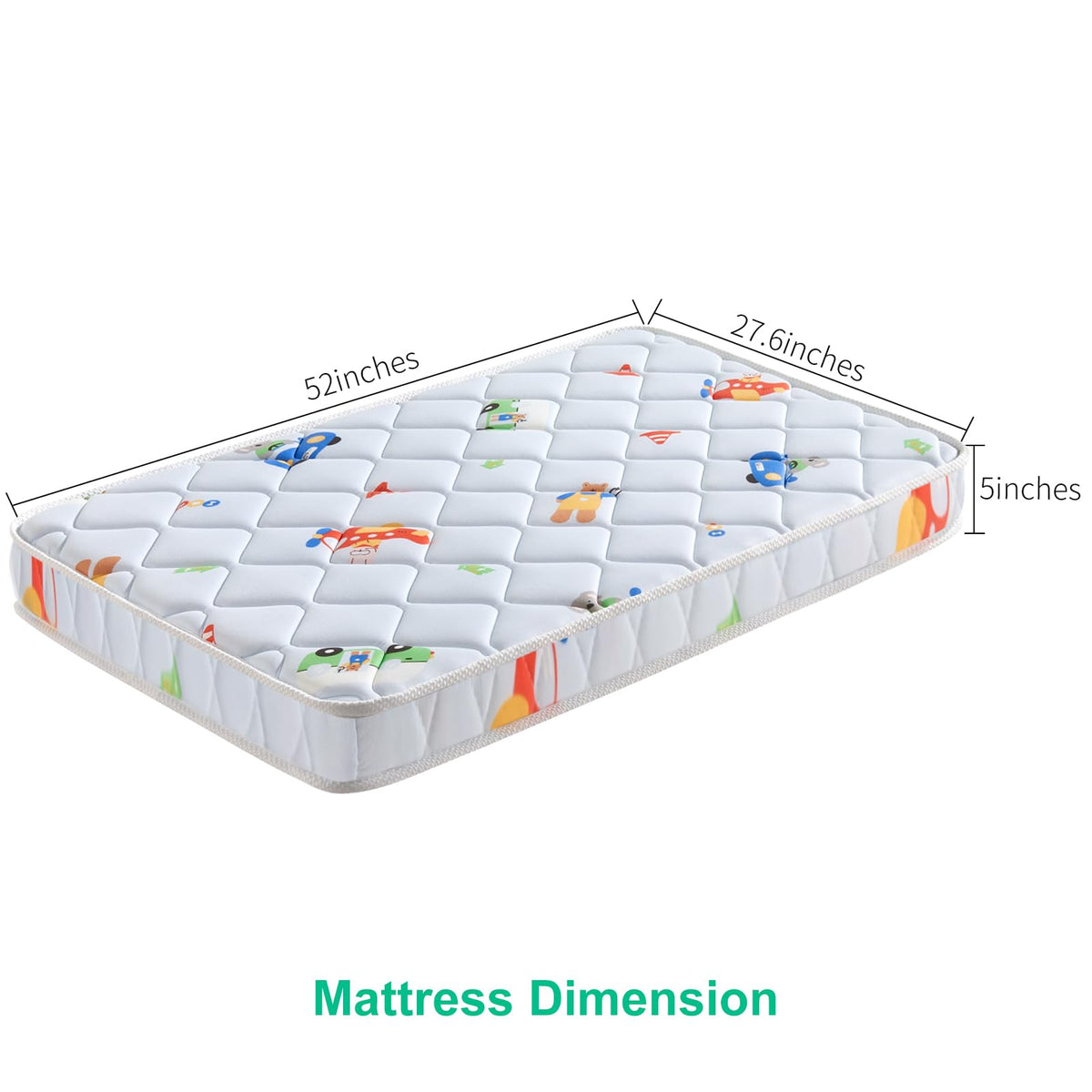 5" Thick Knitted Fabric Crib Mattress Z69445