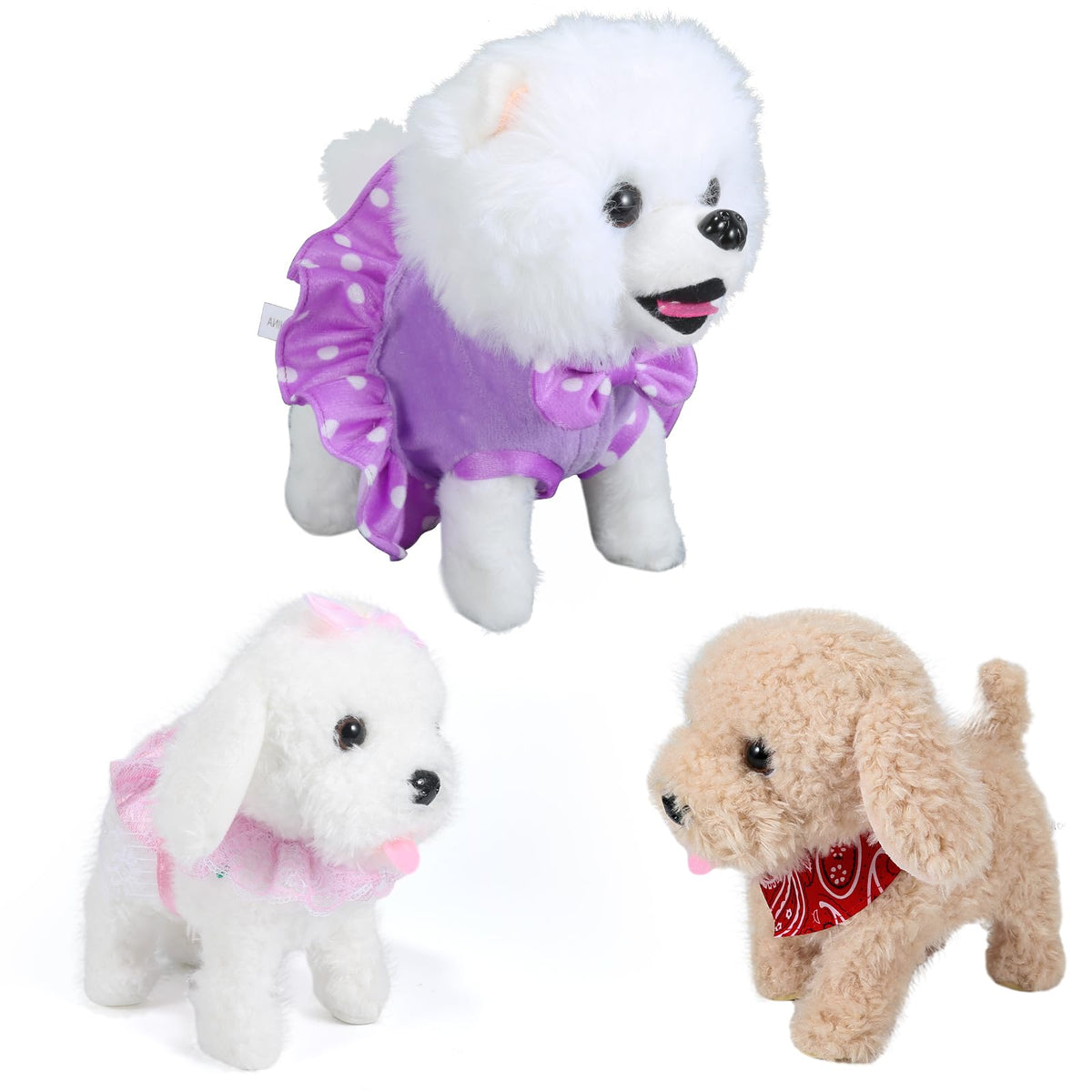 Interactive Walking Plush Puppy Toy F748075