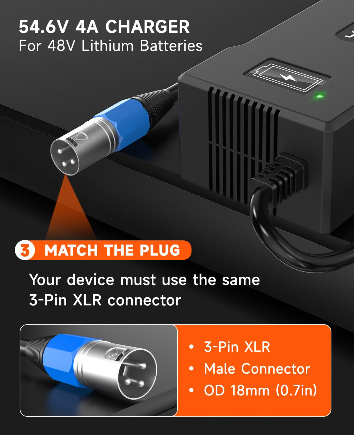 48V 4A Electric Bike Charger Z557