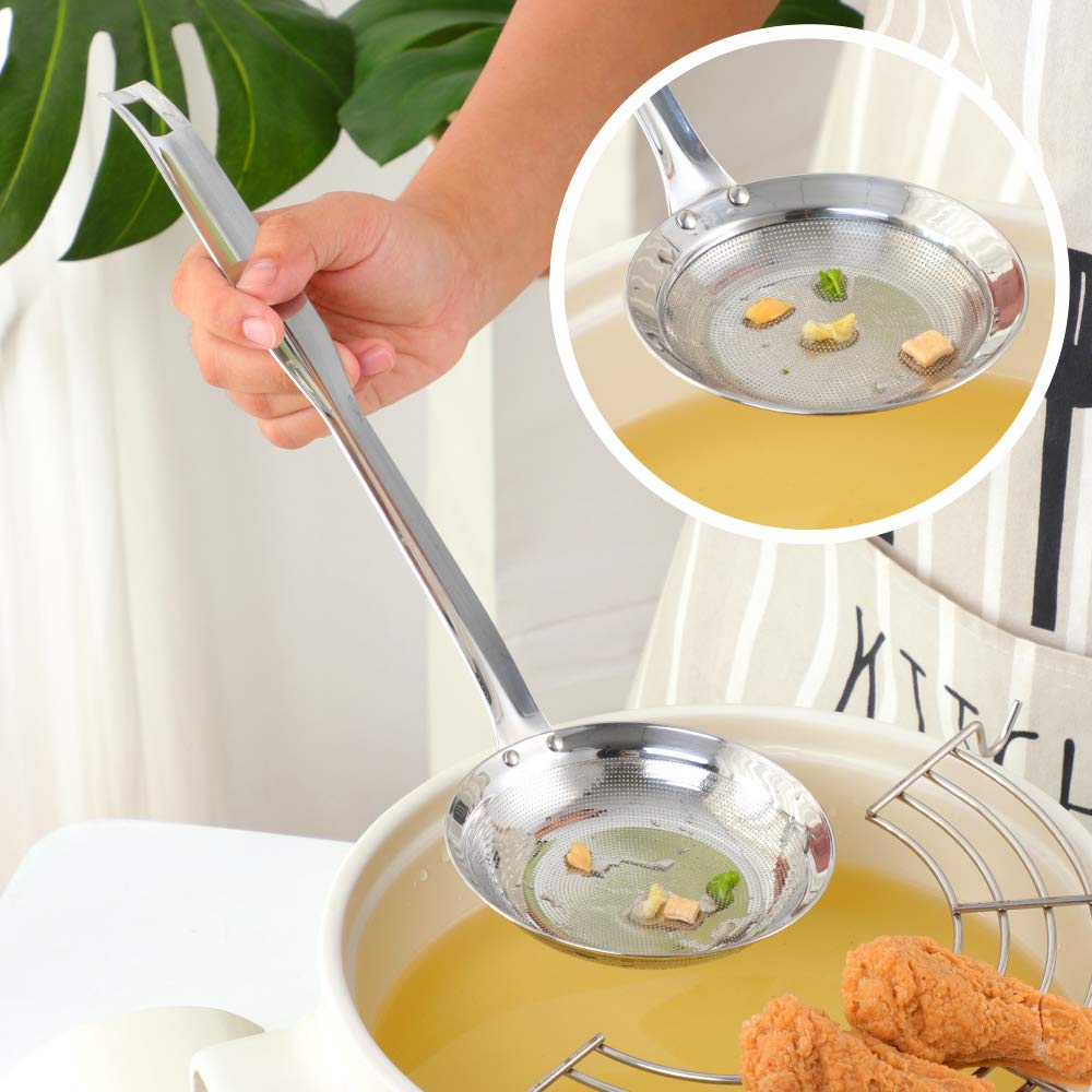 Set of 2 Fine Mesh Stainless Steel Strainers with Long Handle F942