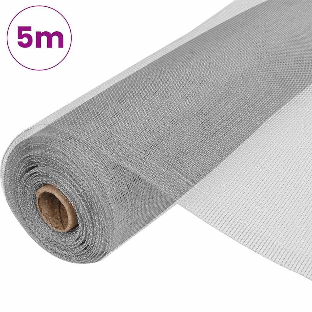 Aluminum Mesh Screen 39.4x196.9 Inches Silver S9456