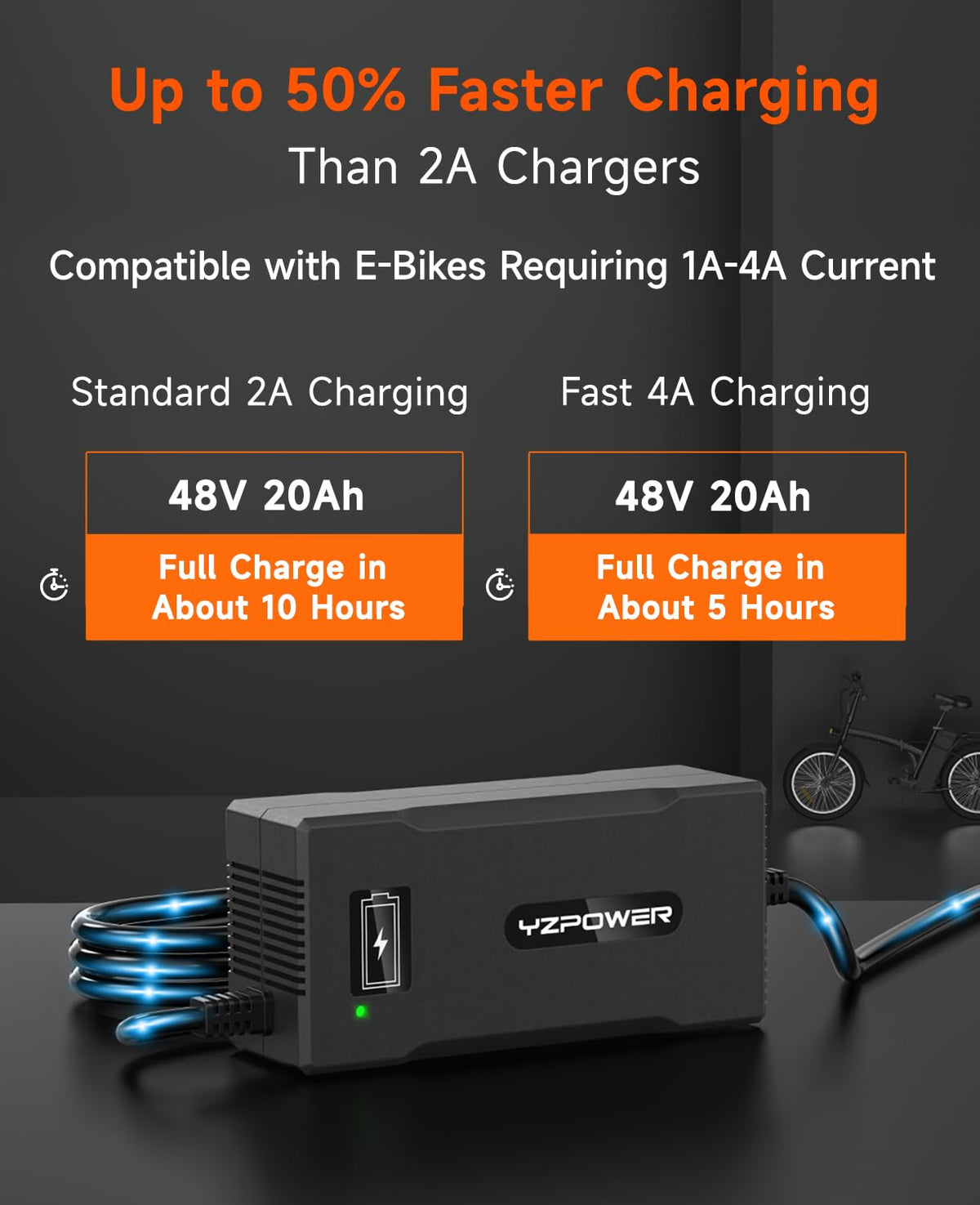48V 4A Electric Bike Charger Z557