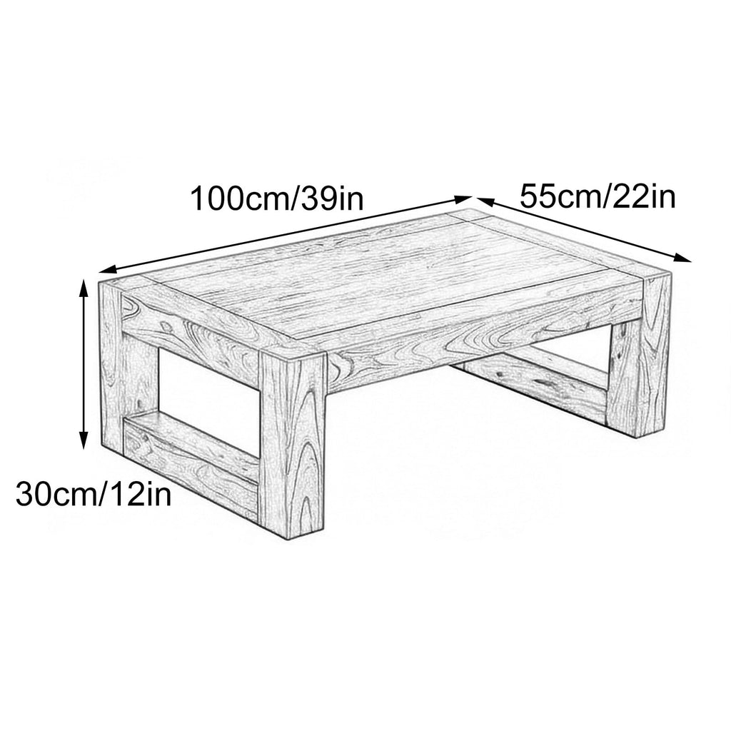 Square Wood Coffee Table U3324