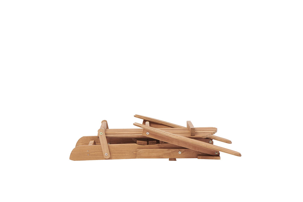 Folding Adirondack Chair Set of 2 Solid Cedar Wood T356930