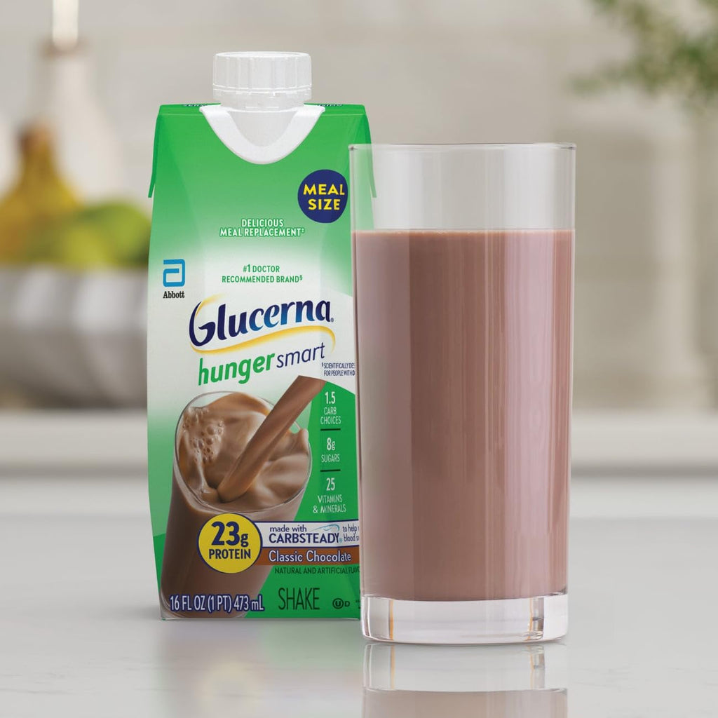 Classic Chocolate Diabetes Care Shake 23g Protein 12 Pack Y7878
