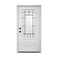 36 x 80 Smooth Fiberglass Entry Door with Brickmould Q42091
