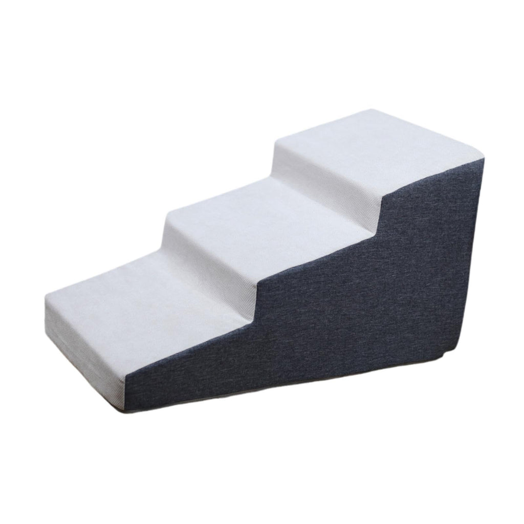 3 Step Dog Stairs Non-Slip Dark Gray V430
