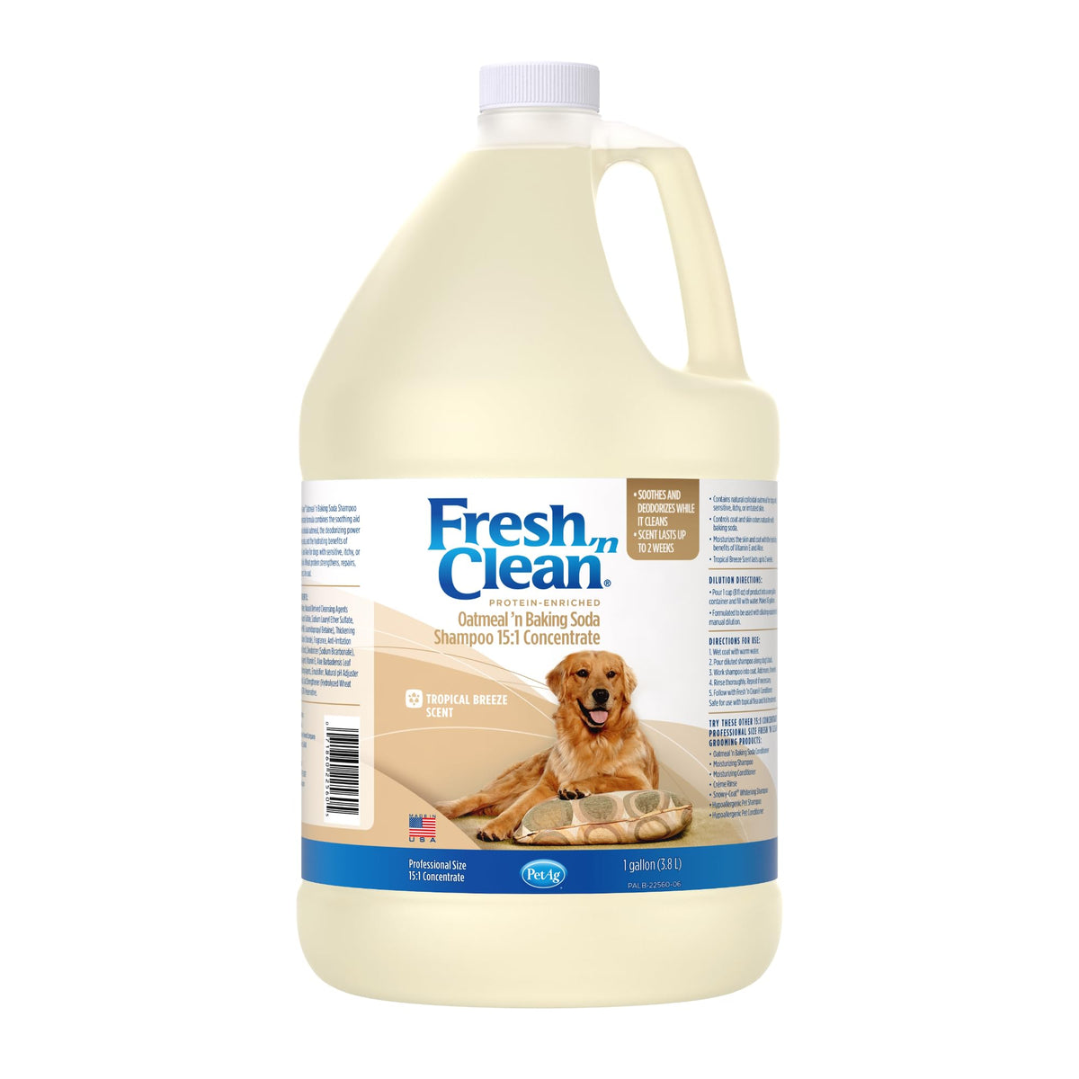 Oatmeal Baking Soda Shampoo Tropical Fresh Scent 1 Gallon F927