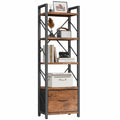 5 Tier Bookshelf with Drawer W25046