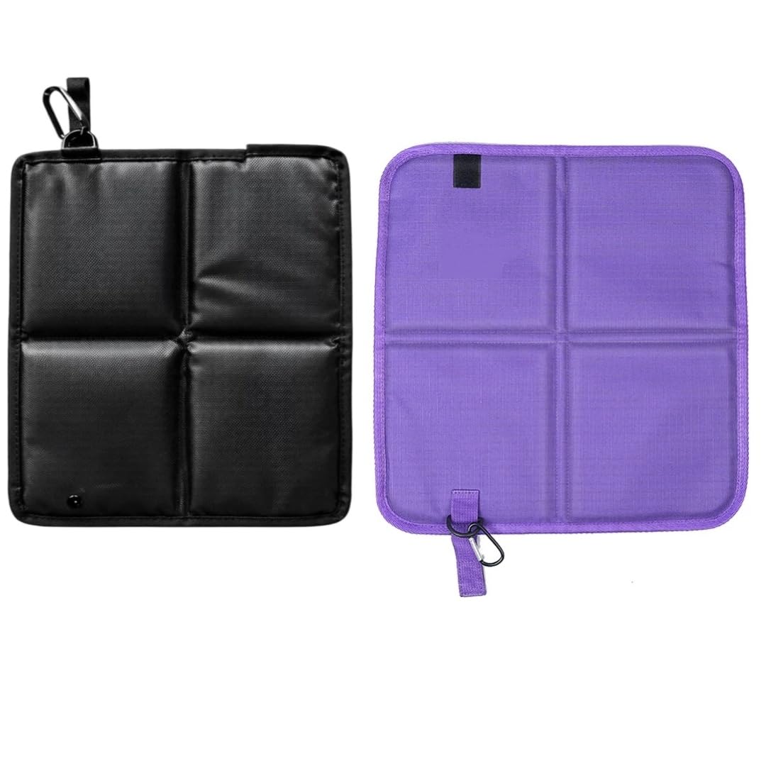 2 Pcs Waterproof Oxford Cloth Folding Seat Mat V28677