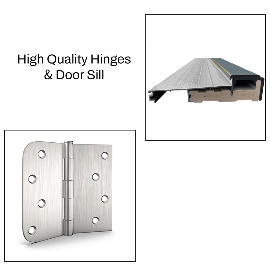 36 x 80 Smooth Fiberglass Entry Door with Brickmould Q42091