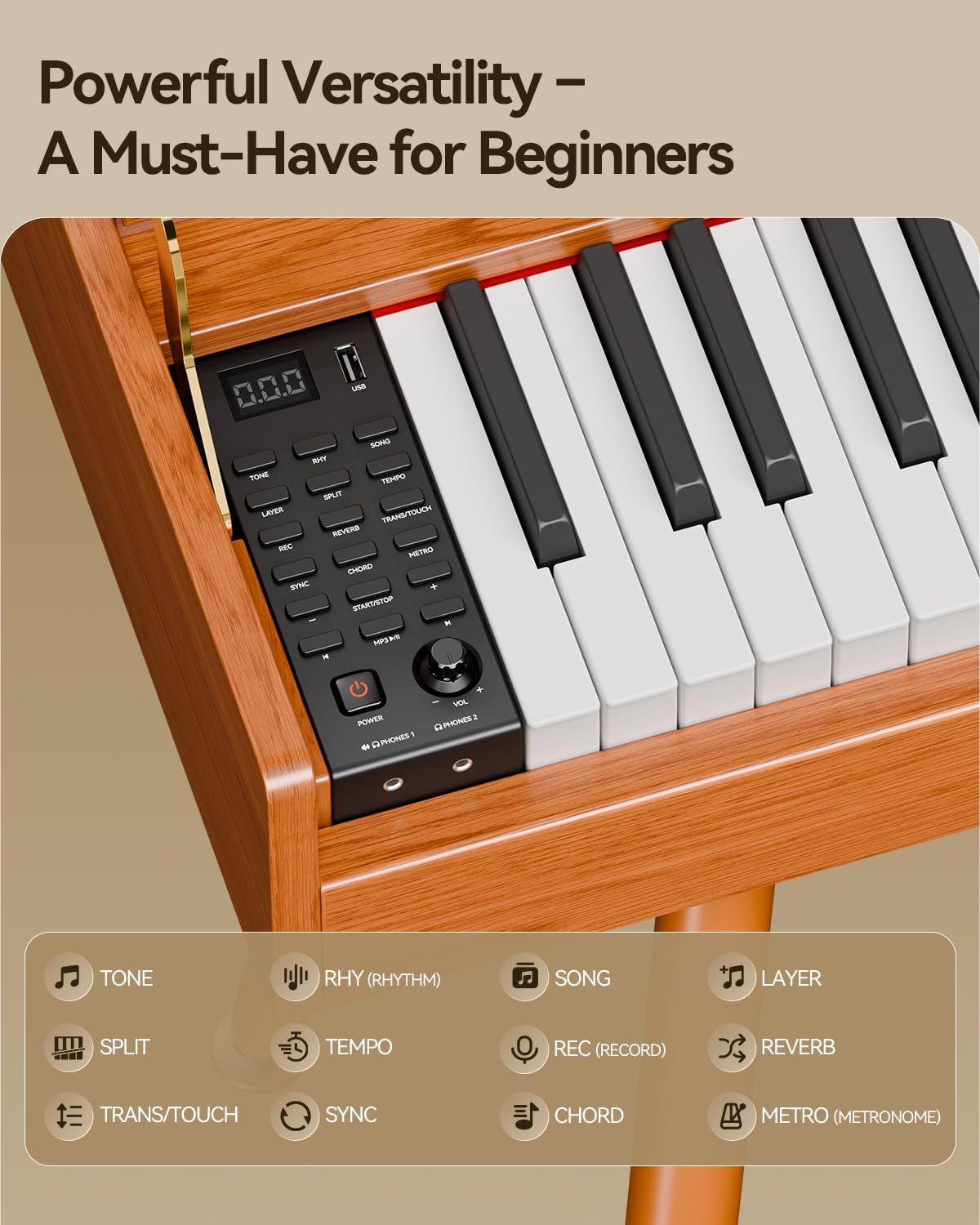 88-Key Weighted Hammer Action Digital Piano V560482