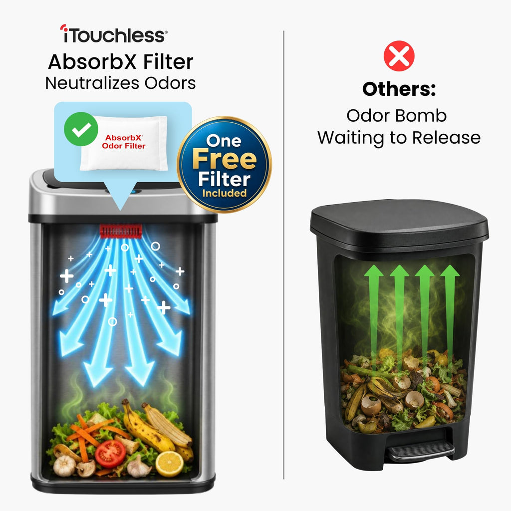 13 G Stainless Steel Sensor Trash Can O8557