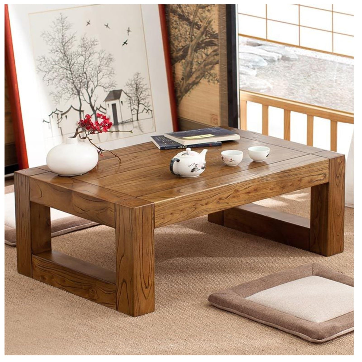 Square Wood Coffee Table U3324