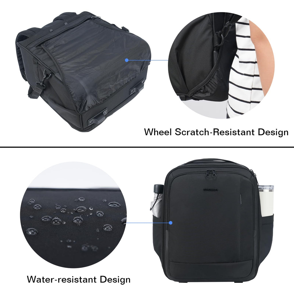 16-inch Underseat Carry On Suitcase Black R82311