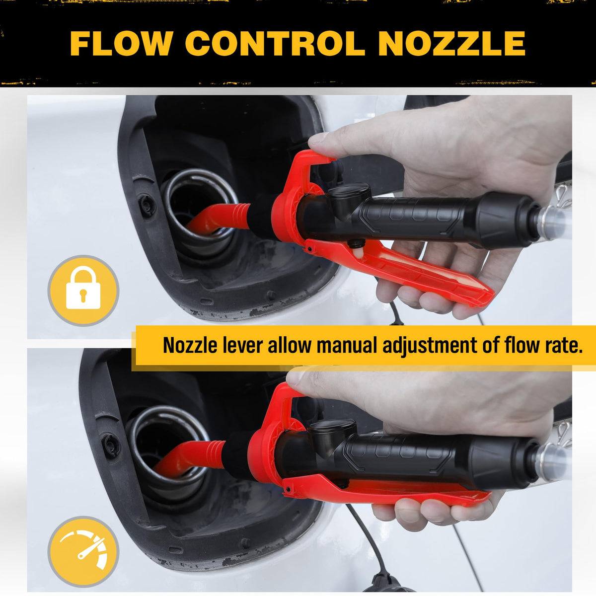 Portable Battery Powered Red Electric Fuel Water Transfer Pump 2.4 GPM W409260