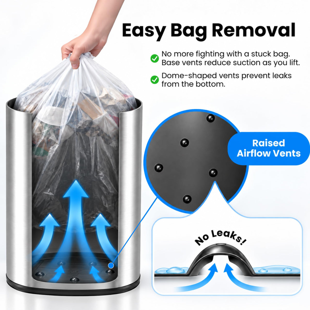 13 G Stainless Steel Sensor Trash Can O8557