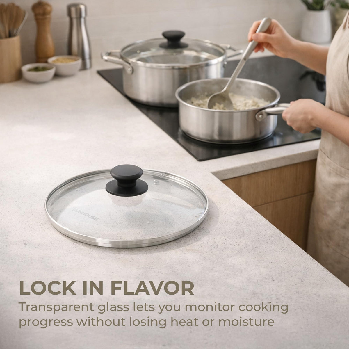10 Inch Tempered Glass Pan Lid Z703