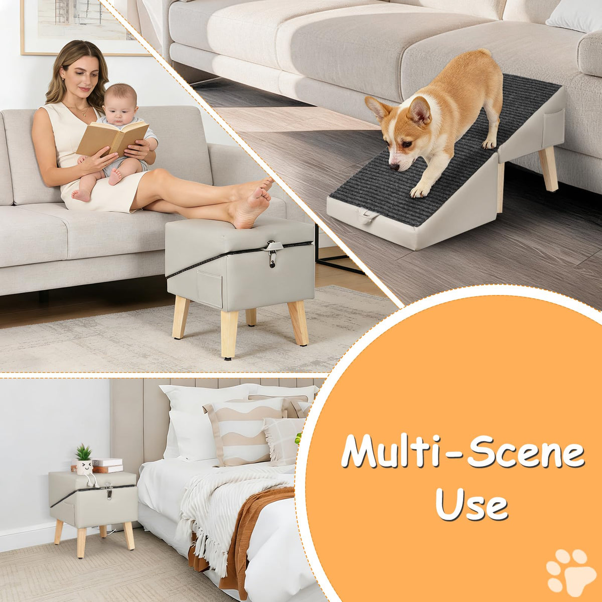 Gray Foldable Dog Ramp B985