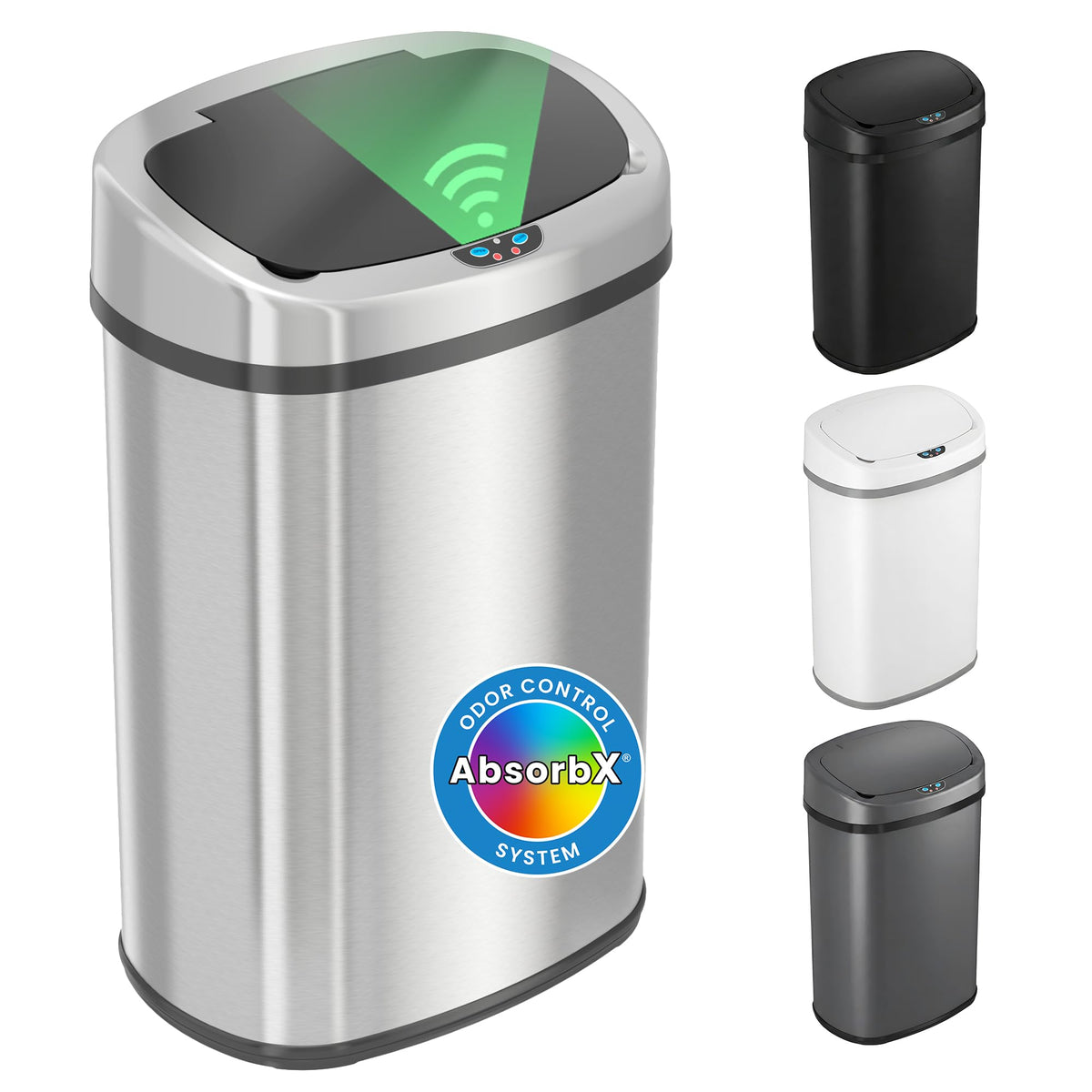 13 G Stainless Steel Sensor Trash Can O8557