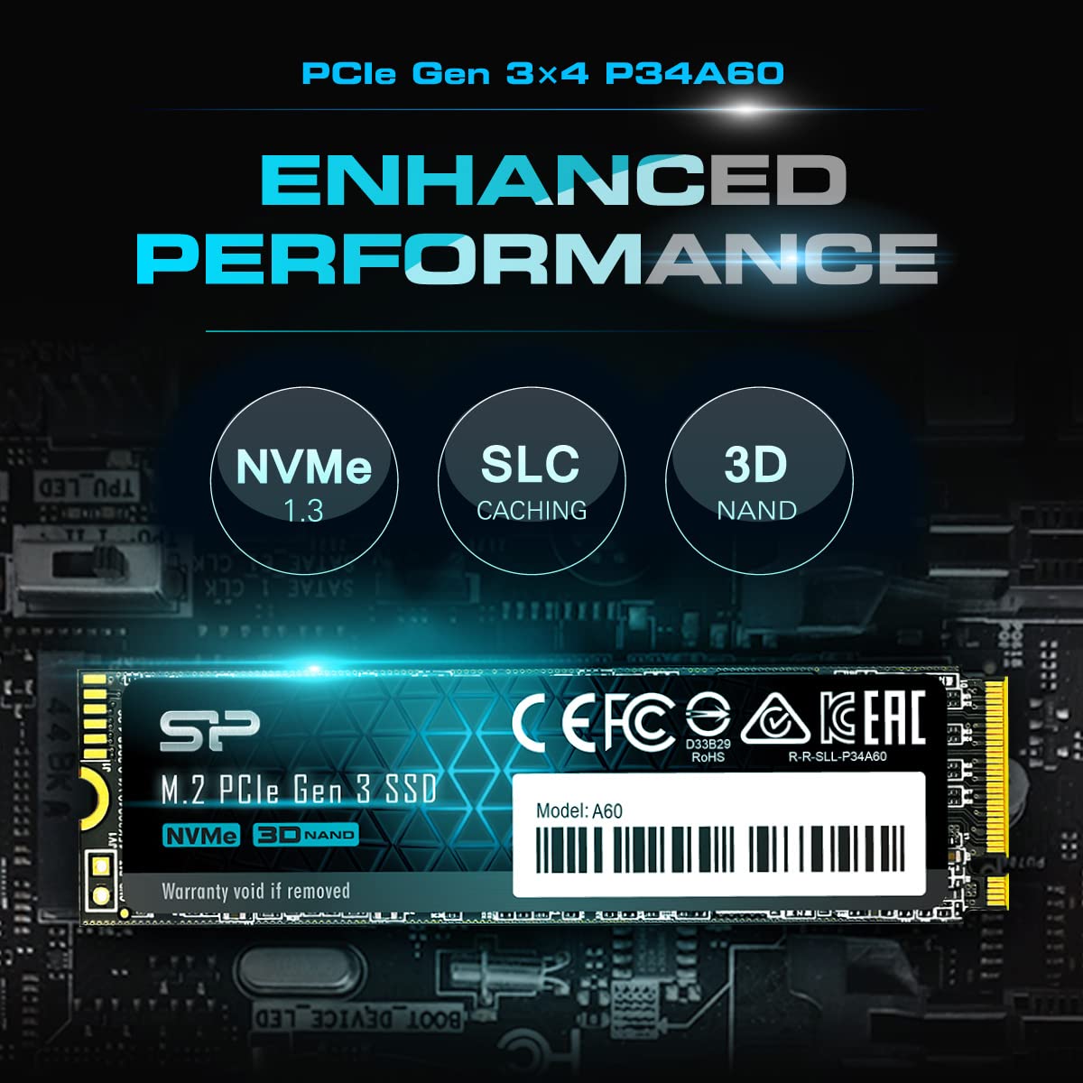 512GB NVMe M.2 PCIe Gen3x4 2280 SSD X810