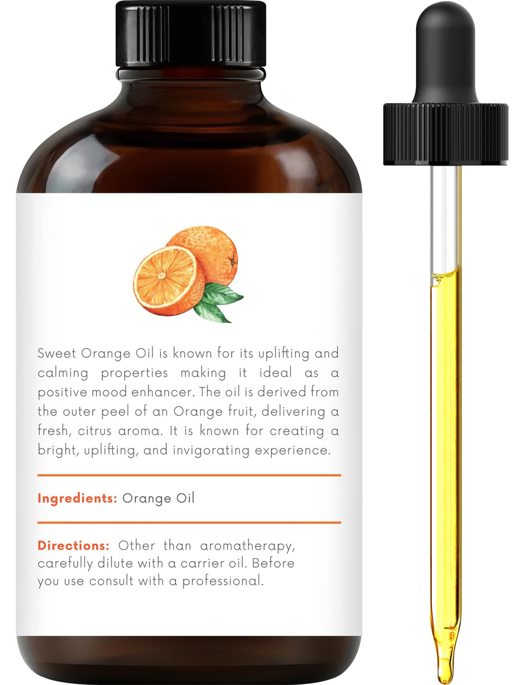100% Pure & Natural Orange, Lavender, Peppermint Essential Oil Blend 4 Fl. Oz M98520