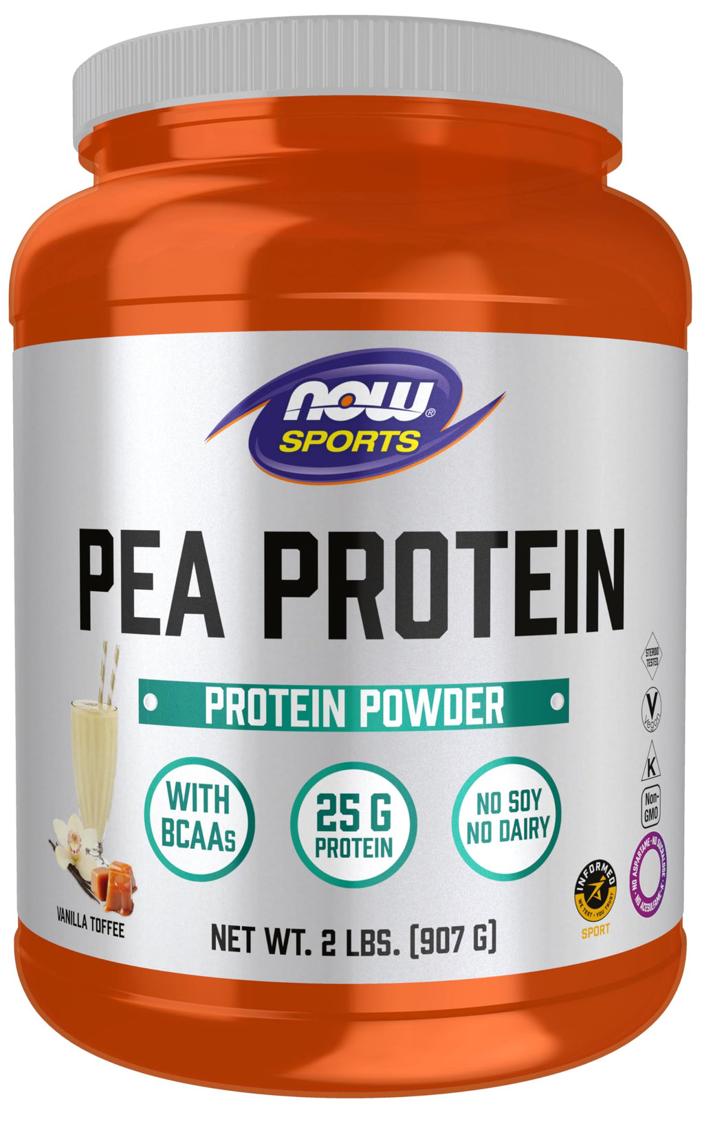 Pea Protein 25 g With BCAAs Vanilla Toffee 2 lbs C5171
