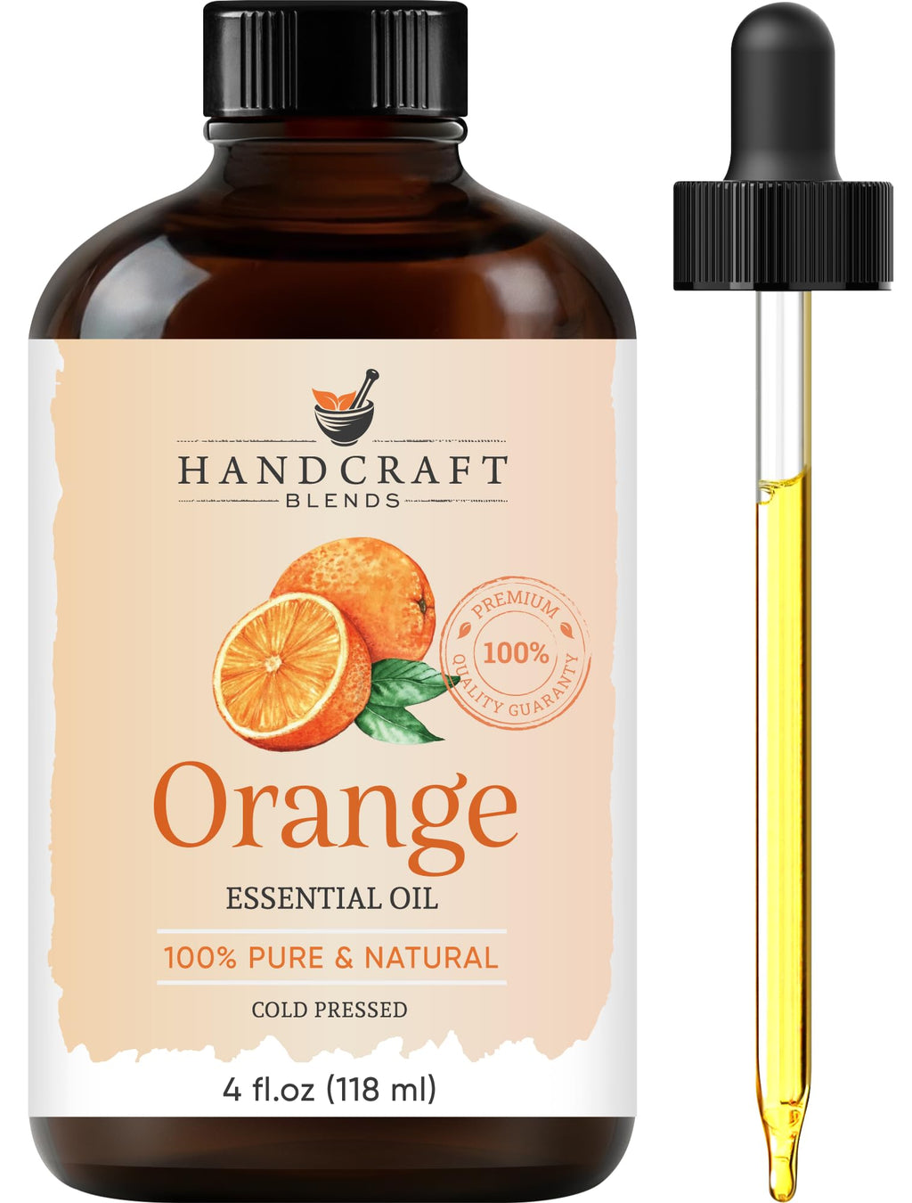 100% Pure & Natural Orange, Lavender, Peppermint Essential Oil Blend 4 Fl. Oz M98520