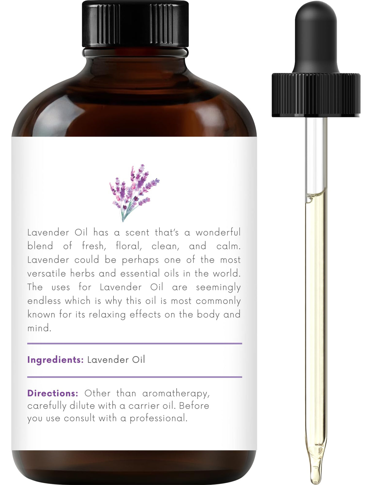 100% Pure & Natural Orange, Lavender, Peppermint Essential Oil Blend 4 Fl. Oz M98520
