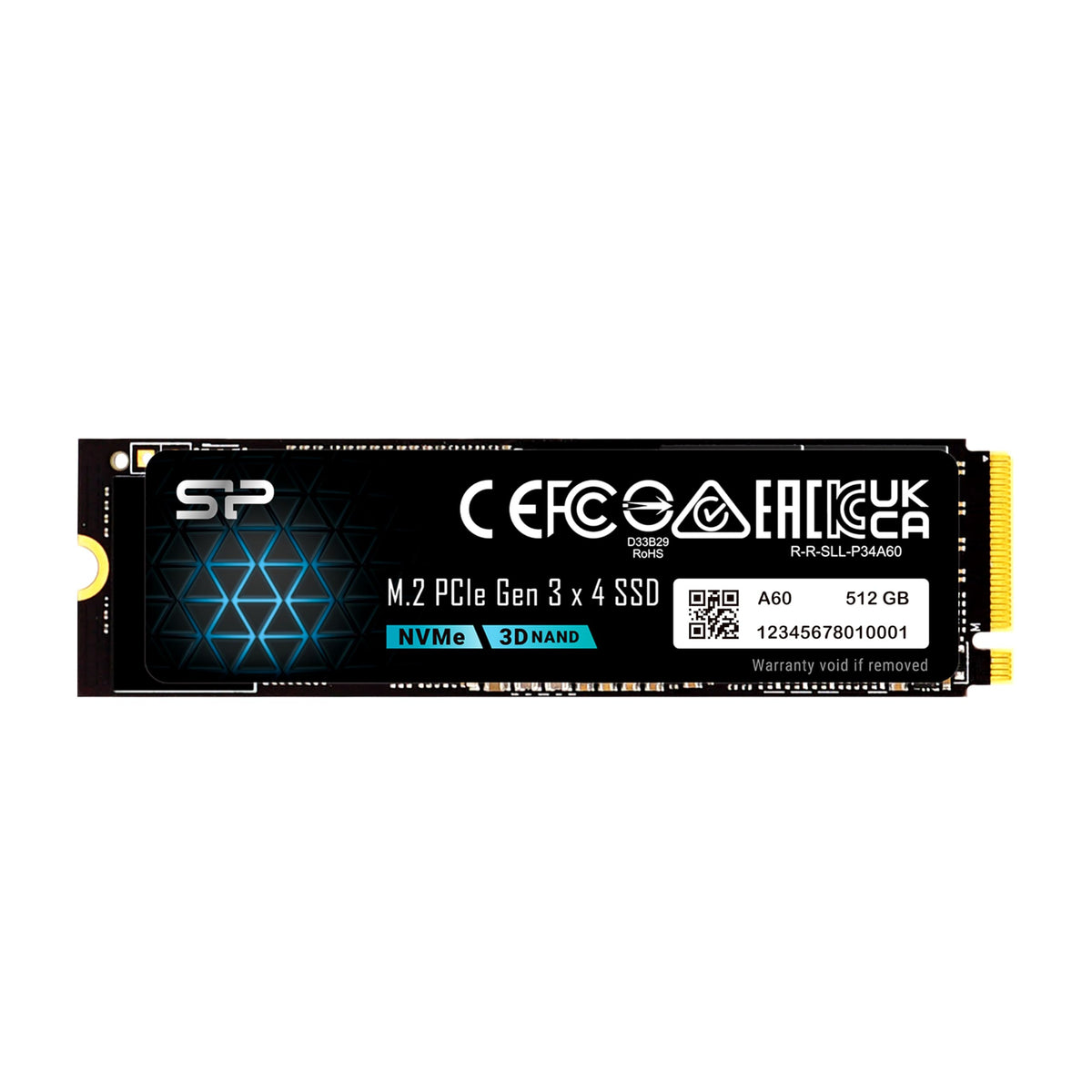 512GB NVMe M.2 PCIe Gen3x4 2280 SSD X810