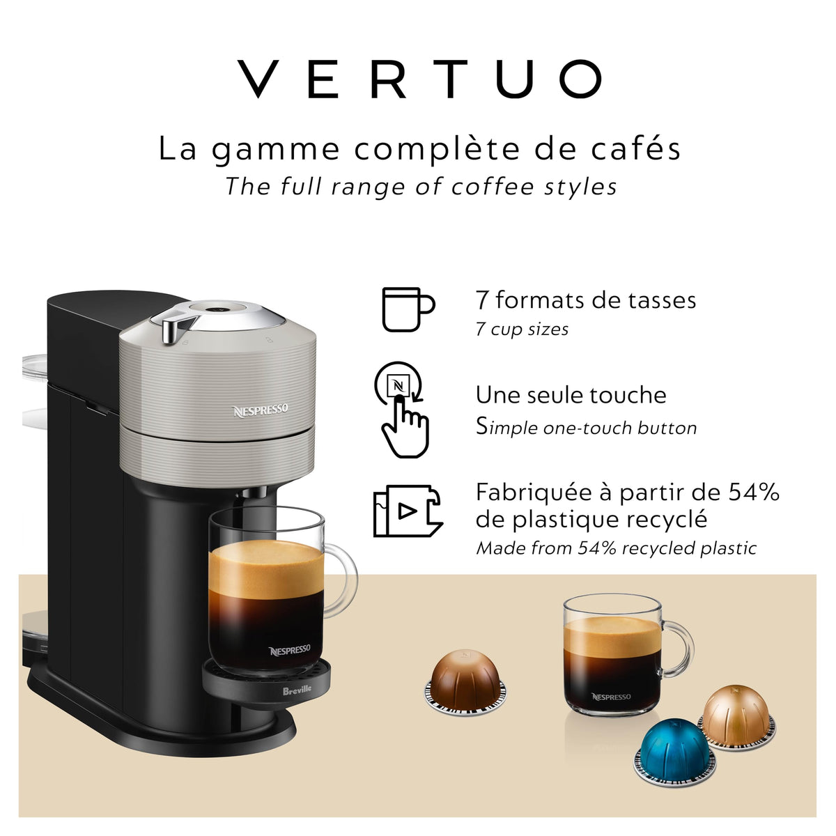 Light Grey Coffee & Espresso Maker X52845