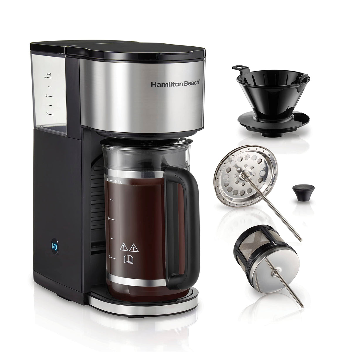 7-in-1 Coffee Maker with 6 Cup Carafe, Black Z56975