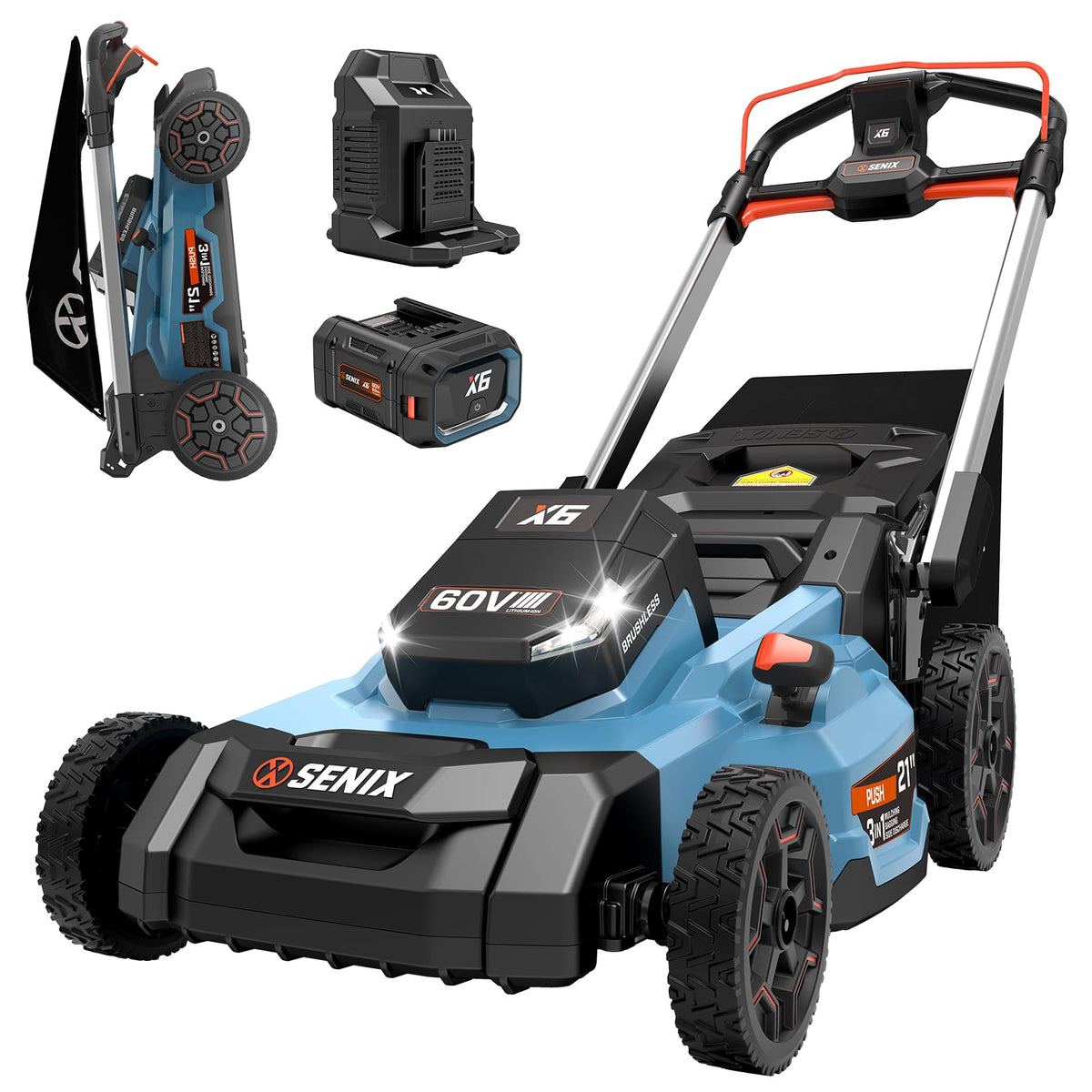 60 Volt Max 21-Inch Cordless Push Lawn Mower O93306