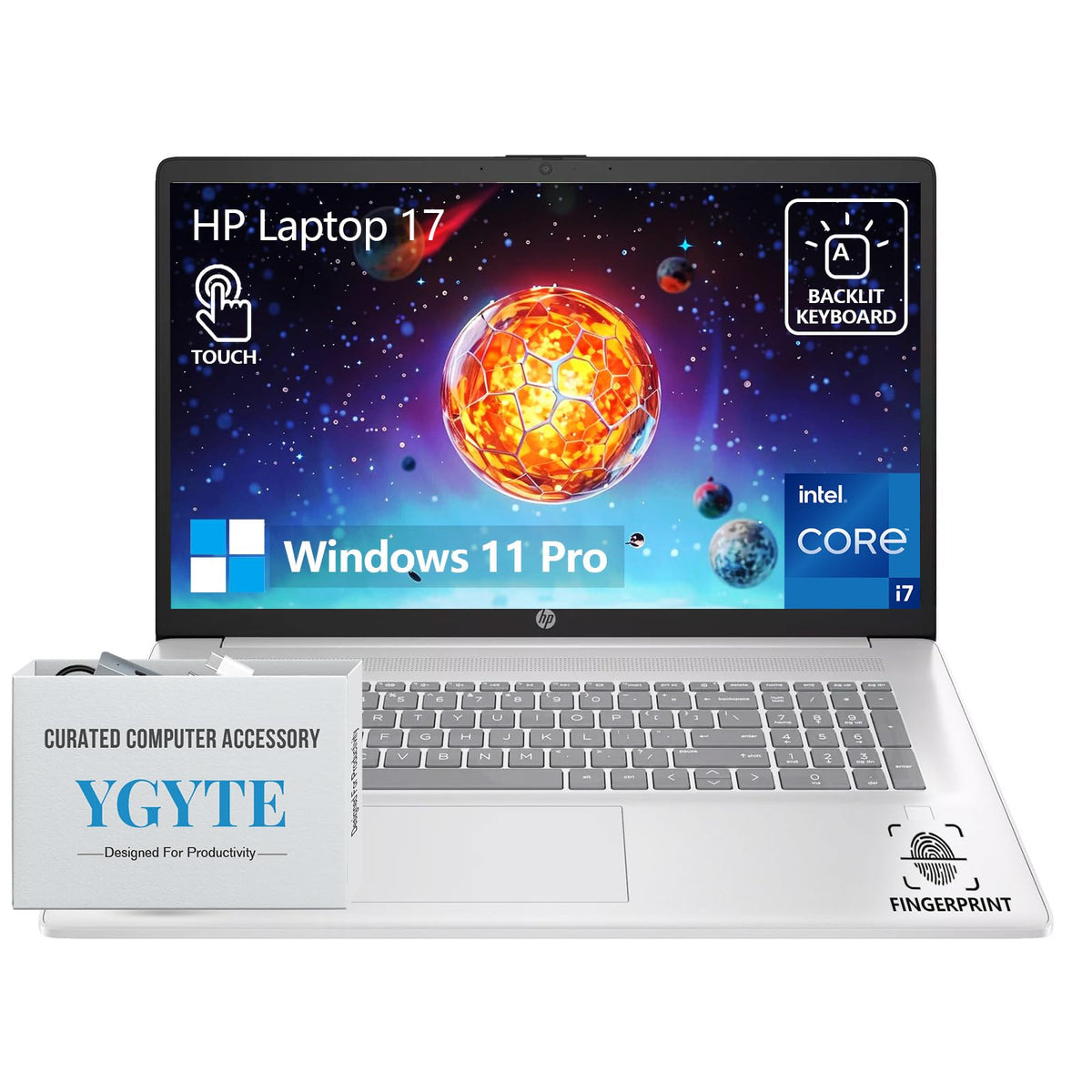 17.3" Touchscreen Laptop, Intel 10-Core i7, 64GB RAM 1TB SSD F20696