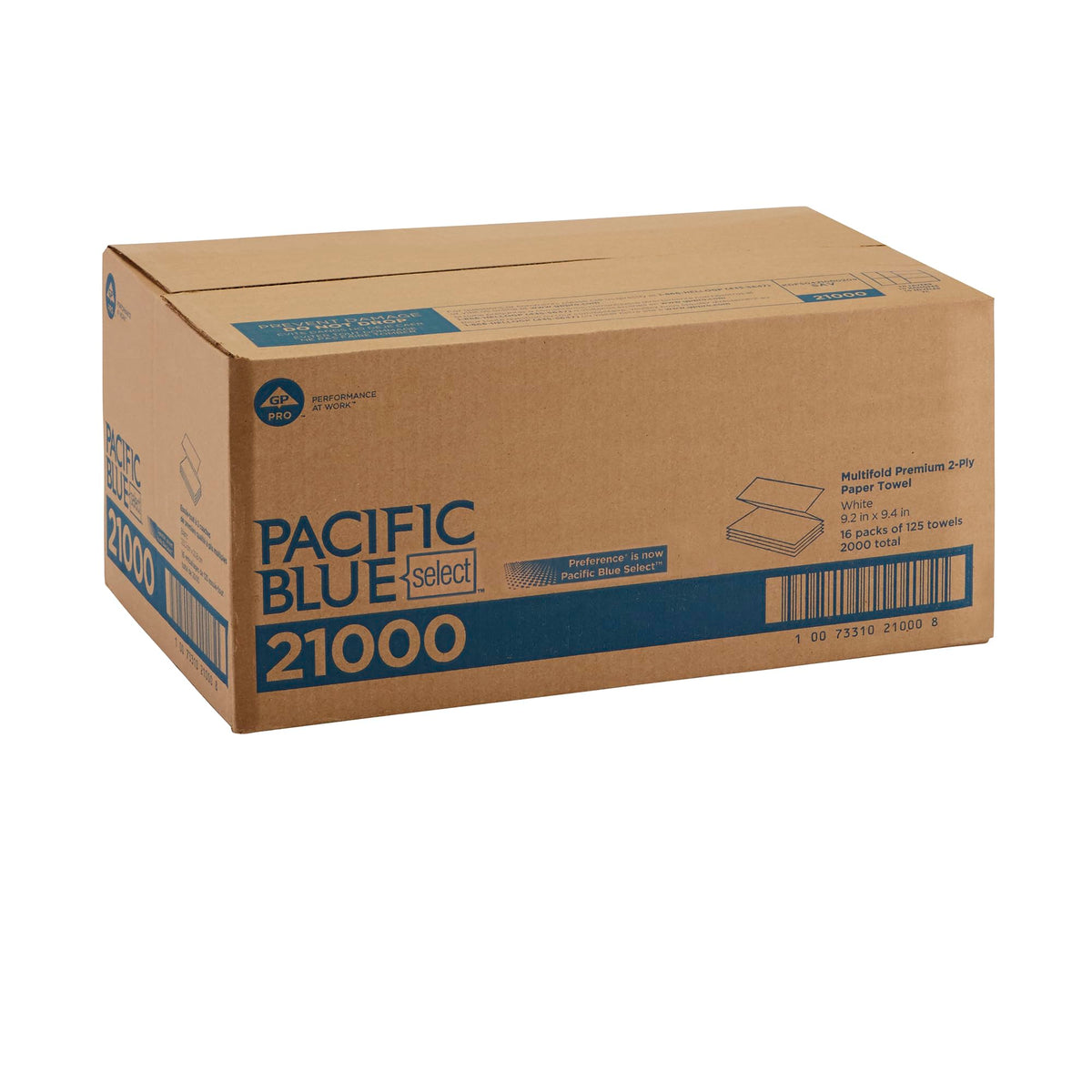 White 2-Ply Multifold Paper Towels W760