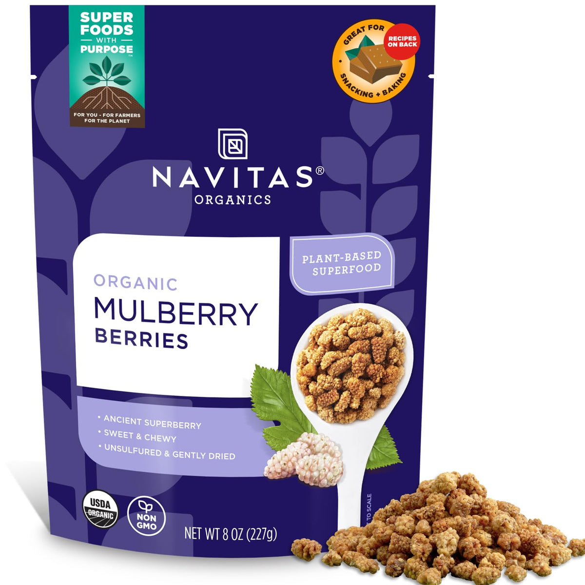 Sun Dried White Turkish Mulberries 8oz Q262755