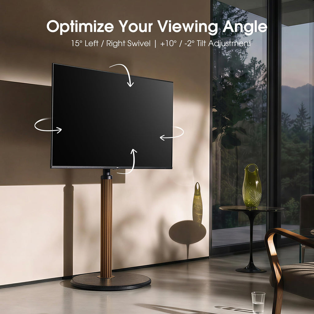 Aluminum Rolling TV Stand for 32-65 inch TVs F917